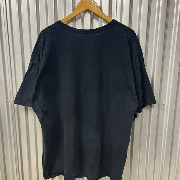 VTG Y2K Ghost Rider Motorcycle Choppers Lightning Black Graphic T Shirt SZ 2XL - Picture 3 of 3